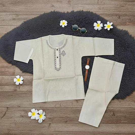 Eid Kurta Shalwar Suit for Boys 1-4 Years Cotton