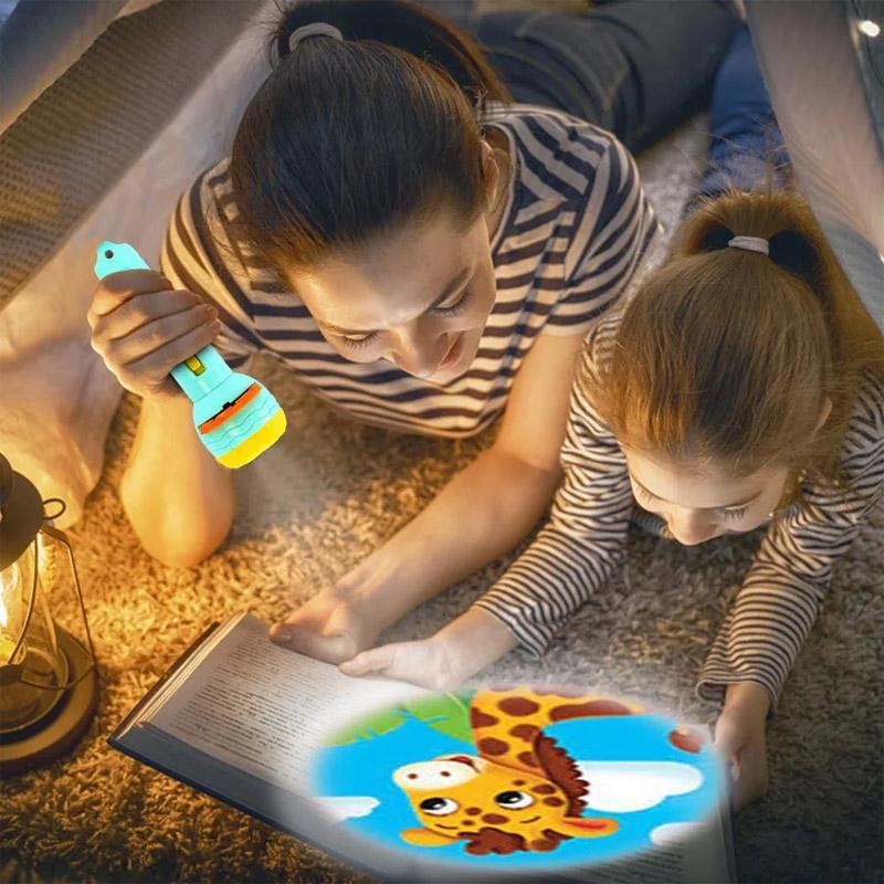 HD Projection Flashlight for Kids Wall Projection