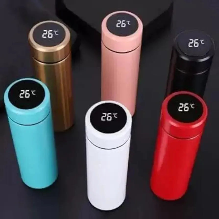 hot and cold water bottle with led temprature