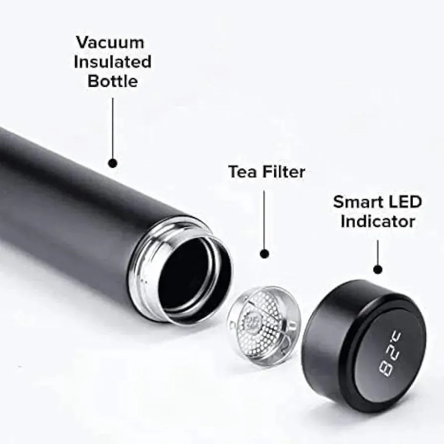 hot and cold water bottle with led temprature