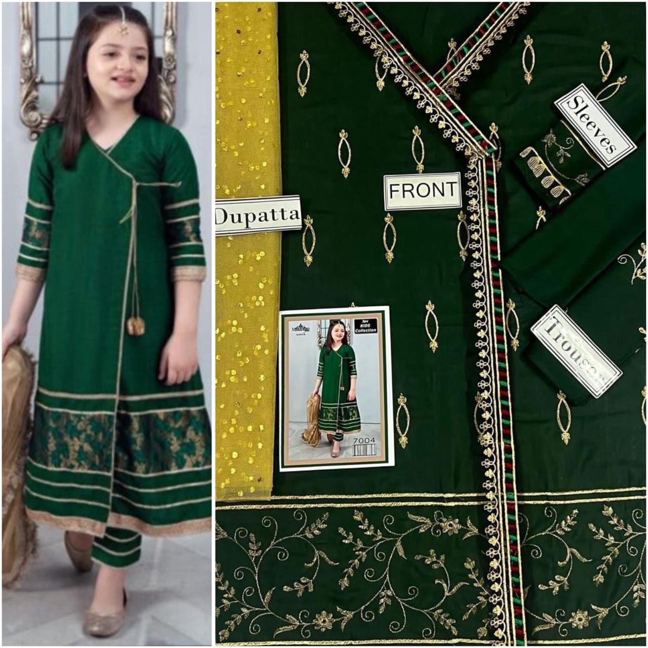 Embroidered Lawn 3-Piece Suit for Girls 06-12Y